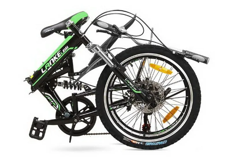 Top Venividivici 20 inch 7 speed disc brake Folding bike Shock front Aluminum frame alloy ring fork Adult mini mountain bicycle 27