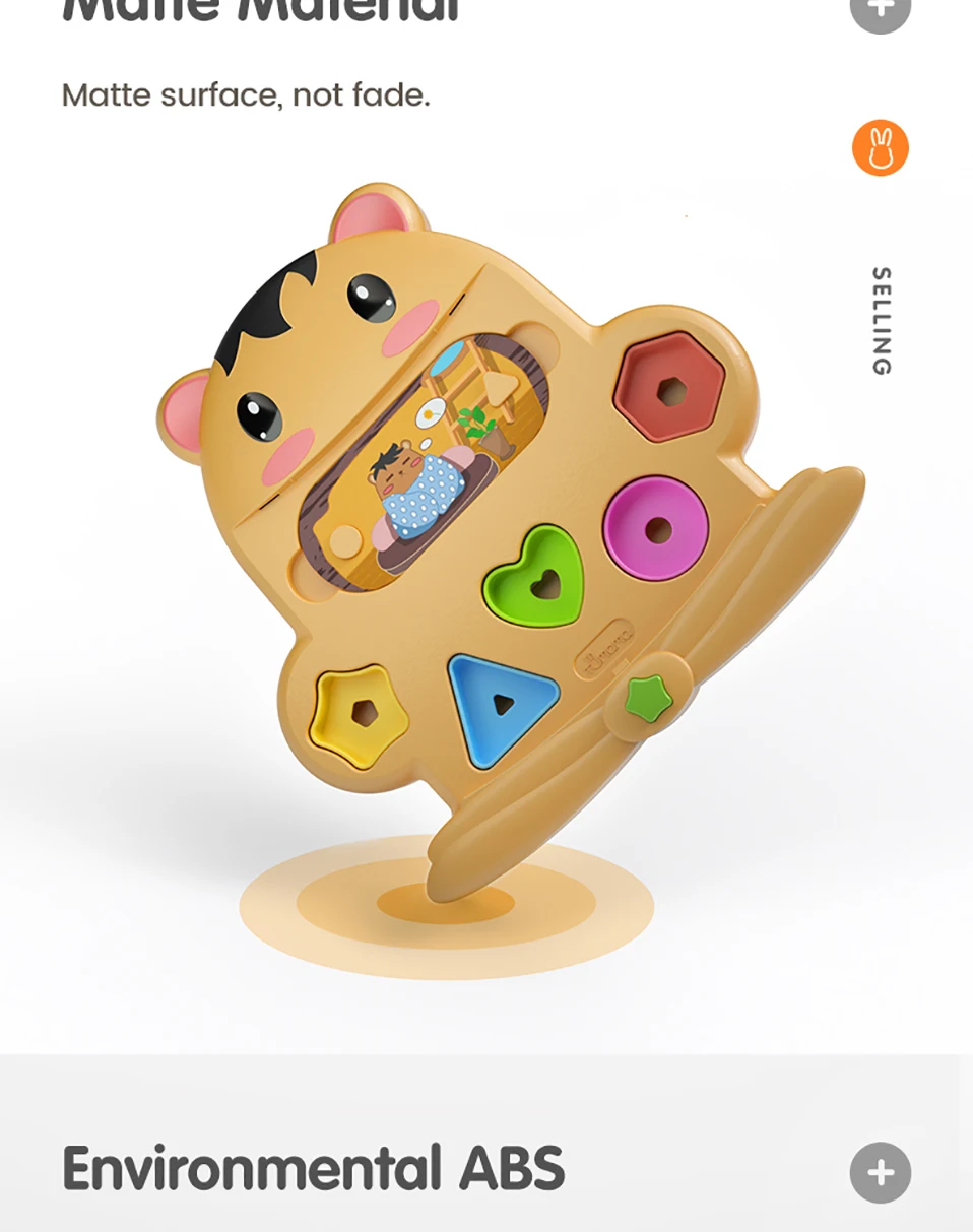 Игрушки в форме Tumama 23,3x23,5 см, игрушки для детей, Обучающие сенсорные игрушки из АБС-пластика с карточкой для детей унисекс