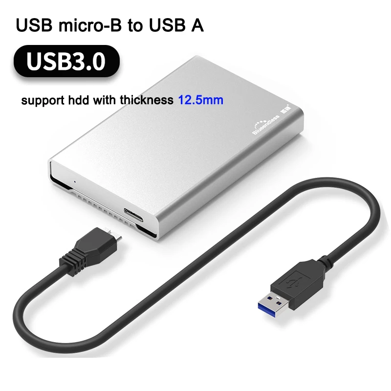 2.5inch hdd enclosure sata high speed Type C 3.1USB 3.0 micro-B
