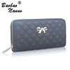 Women Wallets Fashion Durable Purse Bow Wallet Female Card Holders Cellphone Pocket PU Leather Cute Solid Women Money Bag Clutch 4