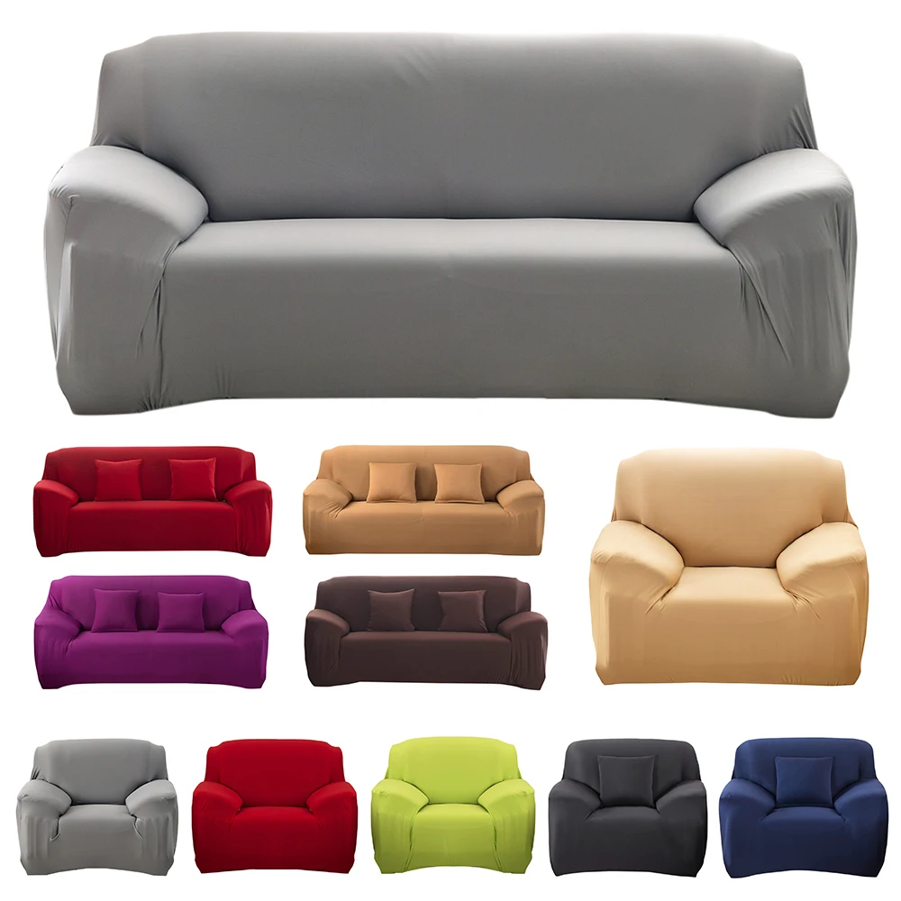 

Modern Decorative Elastic Sofa Cover Solid Color Fashion Sofa Slipcovers For living Room Stretchable Couch Cover Cushion