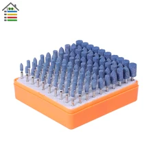 100 pcs/box Rotary Tools Assorted Ceramic Mounted Point Grinding Stone Head Wheel For Dremel Drill