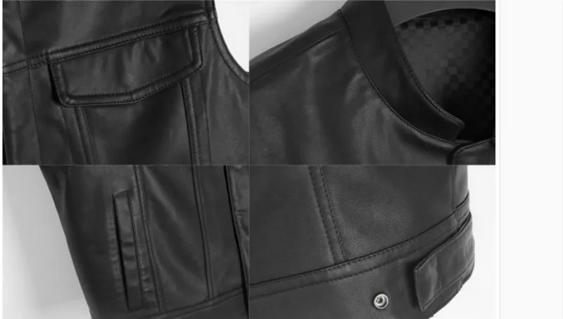 Фильм майя. MC мотоциклетный клуб жилет куртка изысканное качество вышивка кожаный жилет черный Панк пальто Косплей Костюм