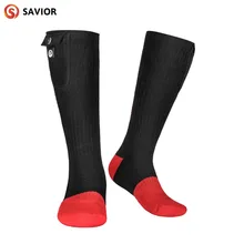 Chaussettes chauffantes électriques pour homme et femme, chauffe-pieds, avec batterie Rechargeable, hiver