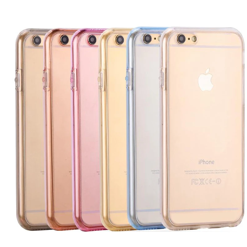 Силиконовый чехол с полным покрытием на 360 градусов для iPhone 7 8 6 6s Plus X роскошный