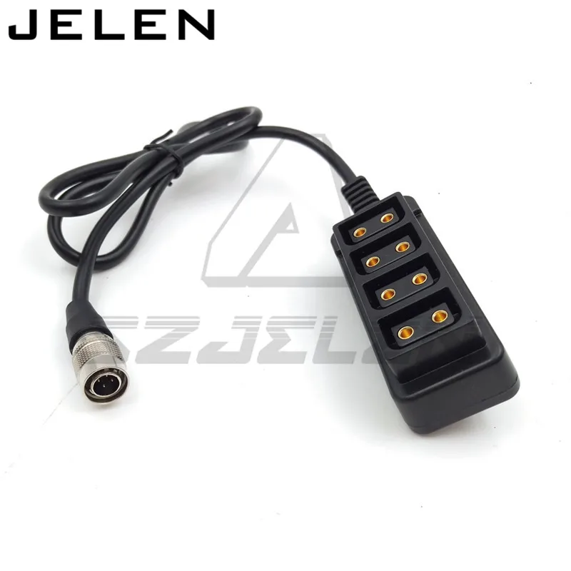 Sony/ ARRI AMIRA камера Hirose 4 pin 12V Выключение к d tap четырехсторонний сплиттер p 1/4|connector