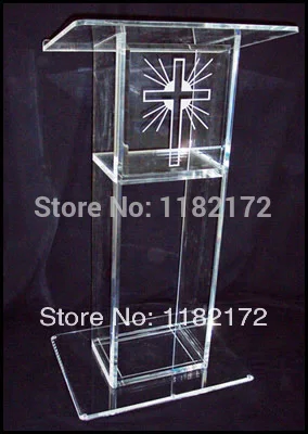 Transparent acrylic lectern podium acrylic podium pulpit lectern