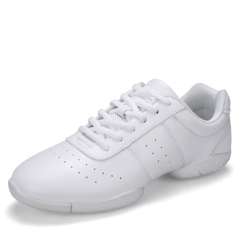 Children's white Modern/Jazz/Hip-hop dance shoes New style kids' sneakers competitive aerobics shoes soft sole fitness gym shoes