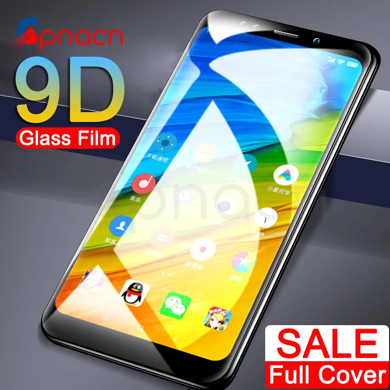 

9D Protective Glass Film on the For Xiaomi Redmi 5 Plus 5A S2 Redmi 4 Pro 4X 4A Tempered Screen Protector Glass Case