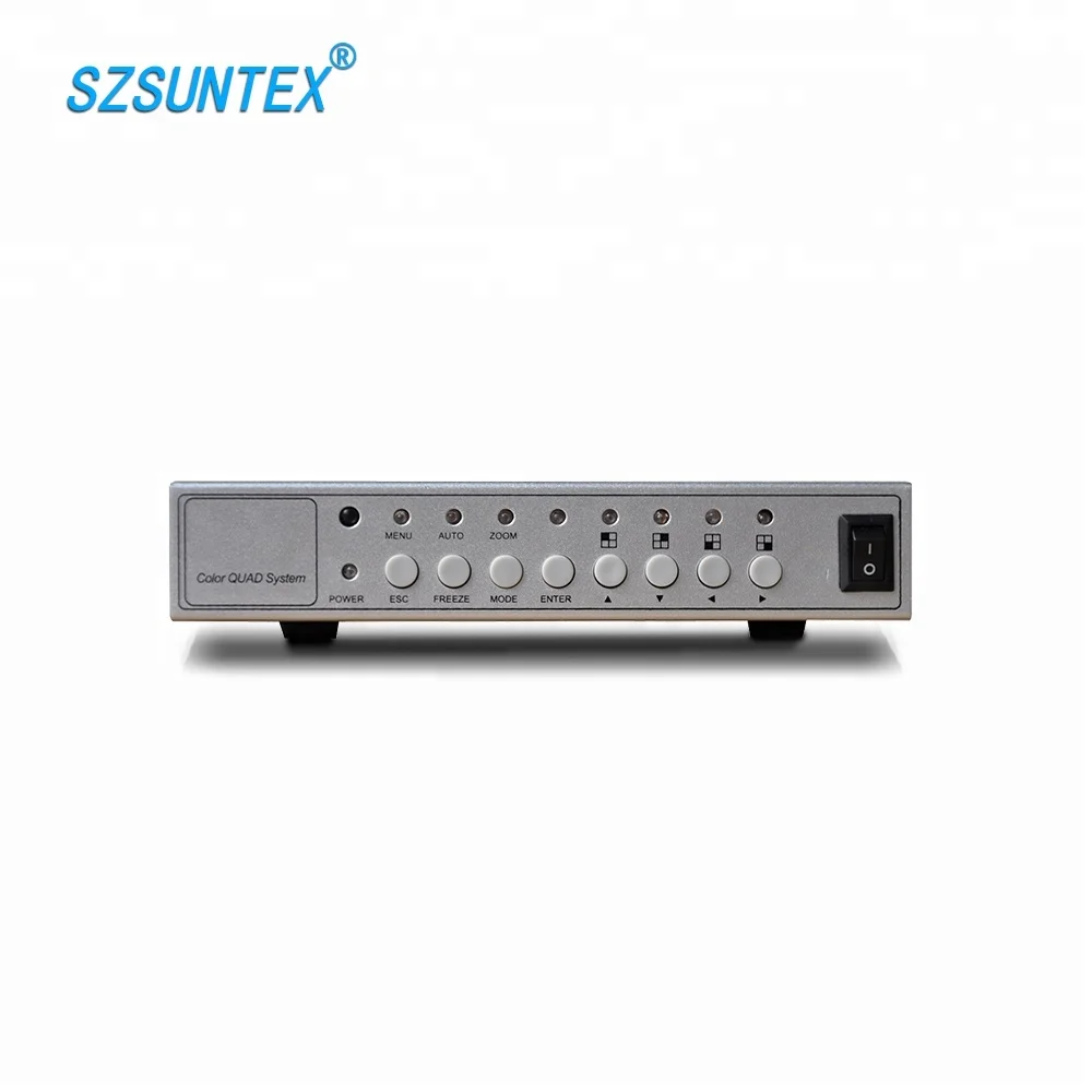 

Metal shell 400S High Resolution 4 Channel 4 CH BNC CCTV multiplexer Color Video Quad Splitter Processor