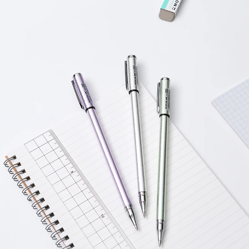 

Scm K-8 Metal Gel Pen 0.5mm Signature Pen Carbon Pen Business Black 1PCS