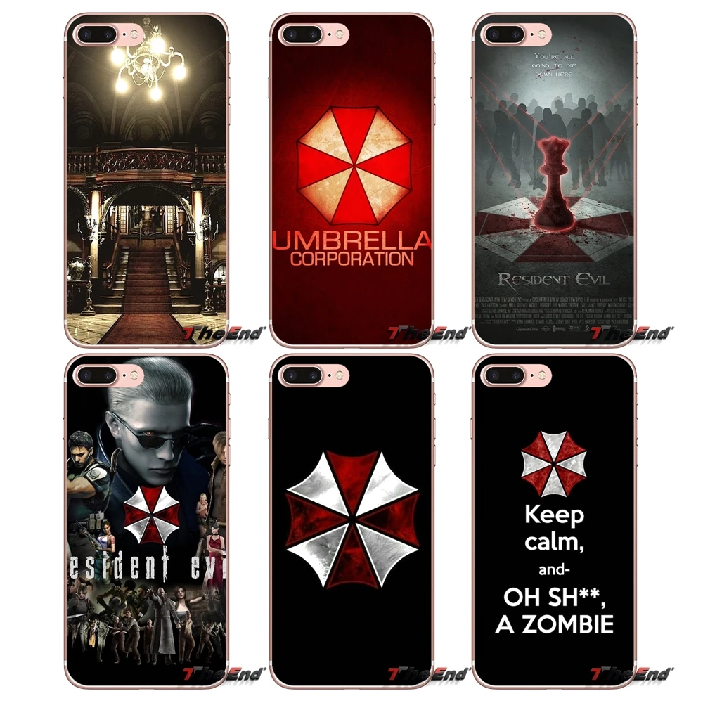 

For iPhone X 4 4S 5 5S 5C SE 6 6S 7 8 Plus Samsung Galaxy J1 J3 J5 J7 A3 A5 2016 2017 TPU Case resident evil umbrella corporatio