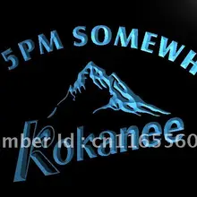 LA479-это 5 pm где-то Kokanee светодиодный неоновый свет вывеска домашний декор ремесла