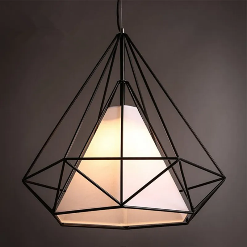 

Retro Iron Cloth Restaurant Pendant Light Vintage Bar Coffee shop Pendant Lamp Living room Single Head Hanging Lamp