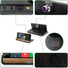 Профессиональный Автомобильный видеорегистратор gps с двумя камерами 1080p fh7 дюймов Android 3g+ wifi видеорегистратор Z1030 Прямая поставка