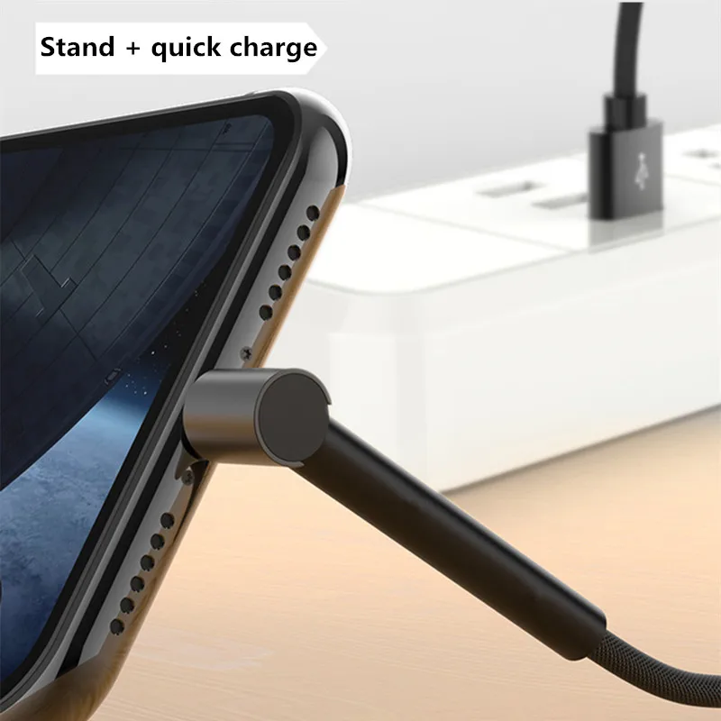 8 Pin для iphone 5 6 7 X XS кронштейн шнур подставки быстрое зарядное устройство Micro USB