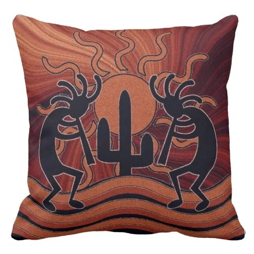 Buy Pillow Cover Print Southwest Design Kokopelli