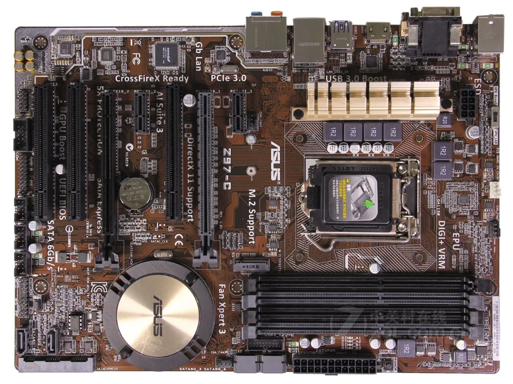 

ASUS Z97-C motherboard DDR3 LGA 1150 USB2.0 USB3.0 for I3 I5 I7 CPU 32GB Z97 Desktop motherborad