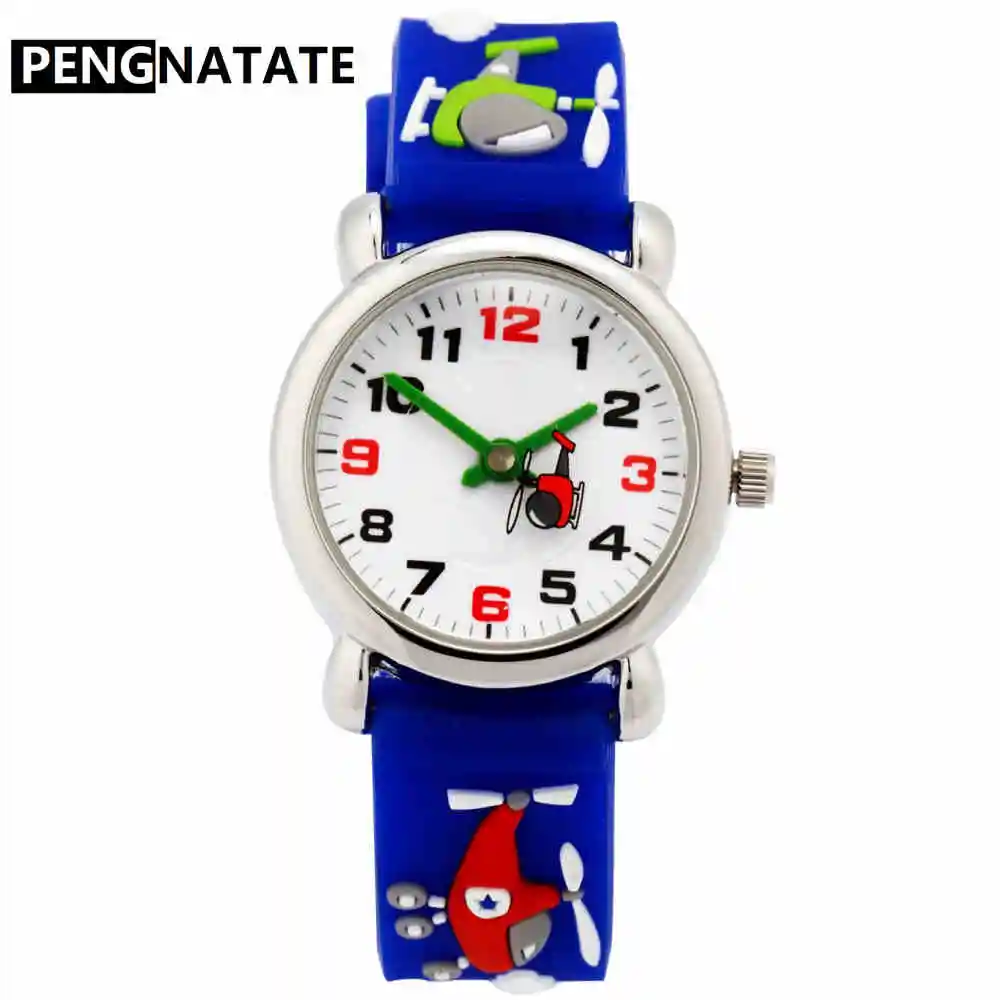 

PENGNATATE Watches For Boy Fashion Cartoon Children Wristwatches Silicone Strap Quartz Kids Watch Gifts For Students Hand Clock