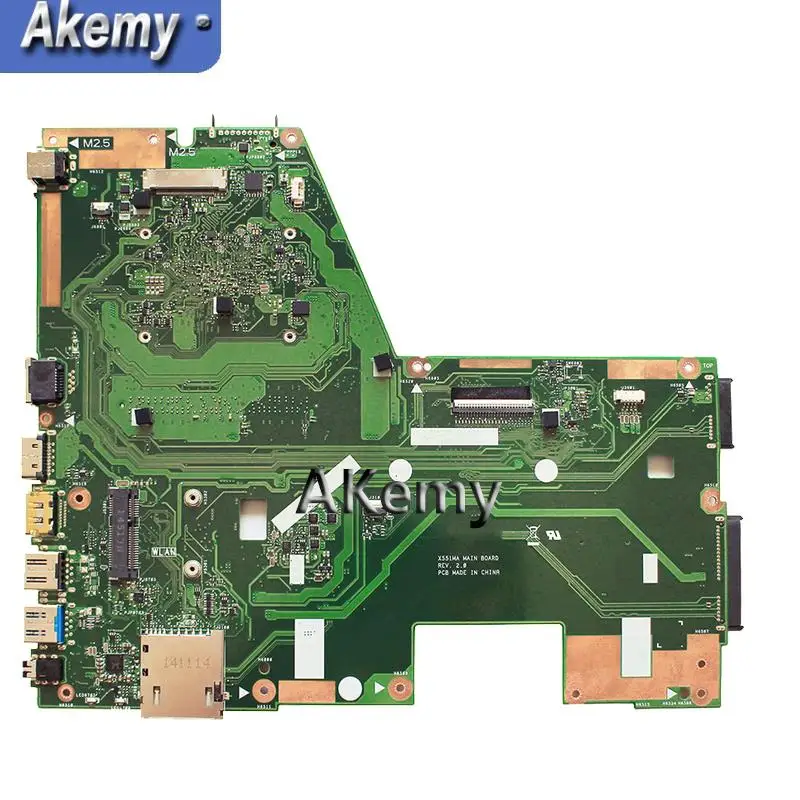 AK N3530 4-х ядерный Процессор X551MA материнская плата для ноутбука ASUS X551MA X551M X551 F551MA D550M Тесты оригинальная материнская плата