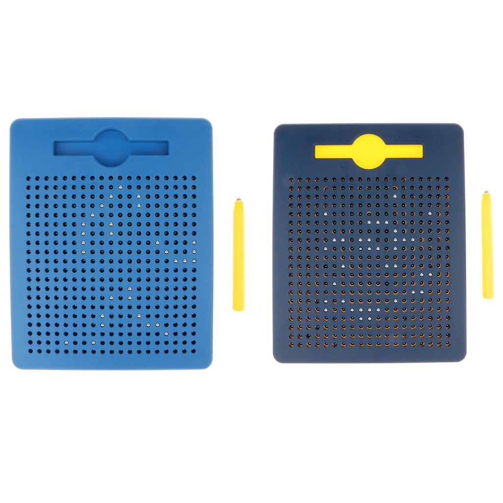 

2pcs Protable Novel Memos Notebook Magnetic Beads Sketching Tablets Boards Doodle Demo Pad Writing Drawing Educational Learning