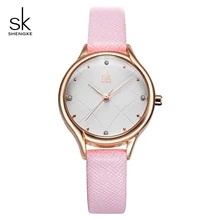 Shengke Luxury Quartz Watch Women Ladies Fashion Leather Watches Montre Femme 2019 Top Brand SK Women Wrist Watch Reloj Mujer Shengke Luxury Quartz Watch Women Ladies Fashion Leather Watches Montre Femme 2019 Top Brand SK Women Wrist Watch Reloj Mujer