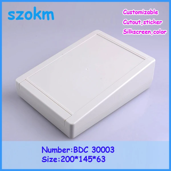 

1 piece free shipping enclosure plastic electrical box pcb box 200x145x63 mm