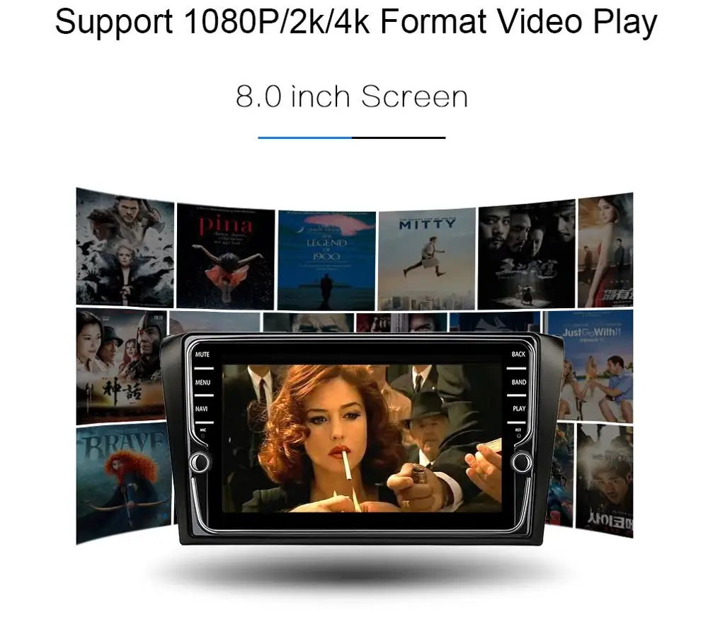 Clearance Funrover IPS 8"Android8.0 2 din car dvd auto radio tape recorder For Mazda 3 2004-2009 gps stereo Wifi multimedia Navi headunit 13