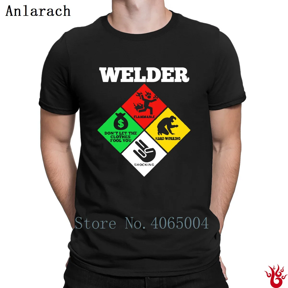 

Weld Diamond Life Welder Flammable Welder Tshirts Leisure Anti-Wrinkle Size S-3xl T Shirt For Men Spring New Fashion