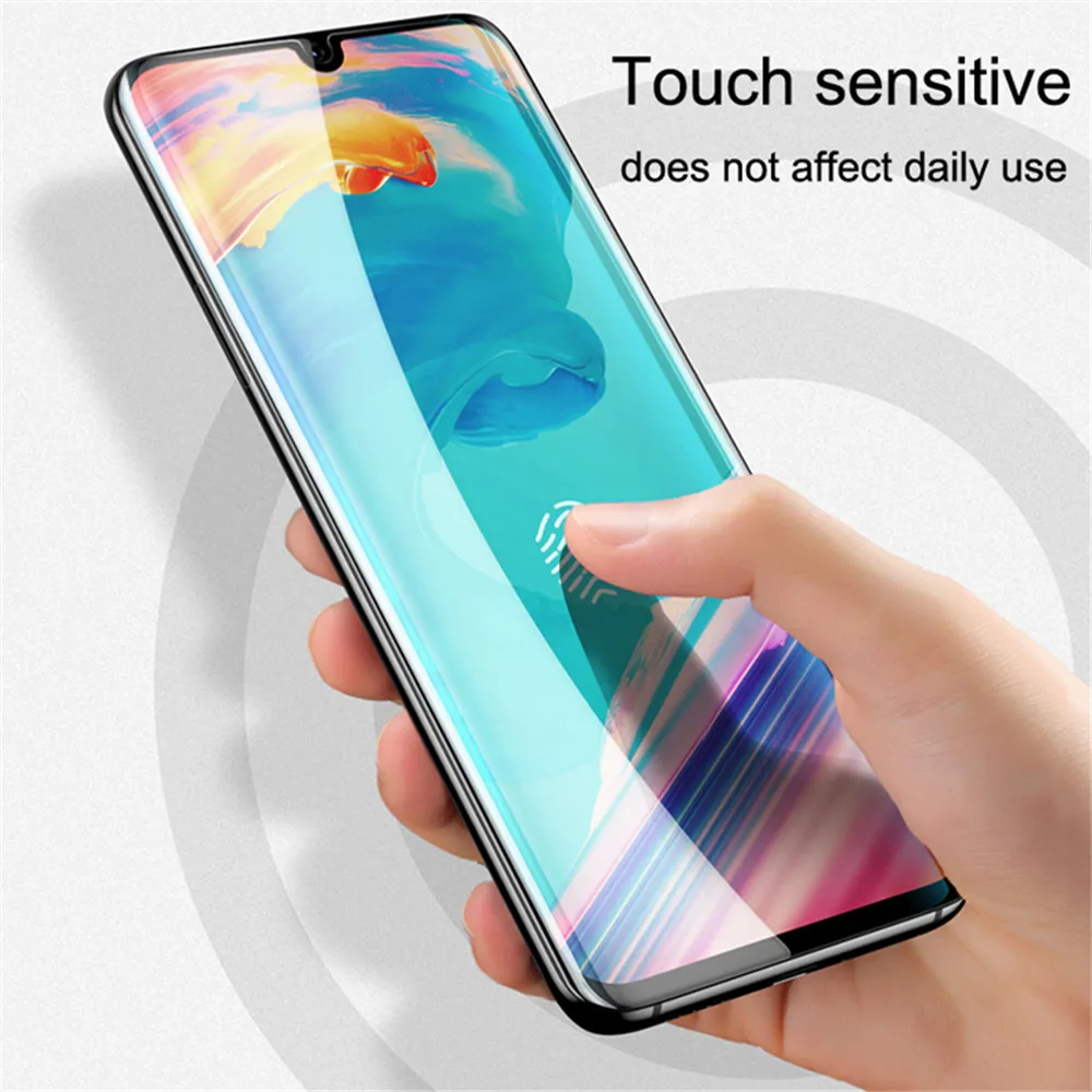 Закаленное стекло MOFi для Huawei P30 Lite Защитная пленка Nova 4E полное покрытие защита