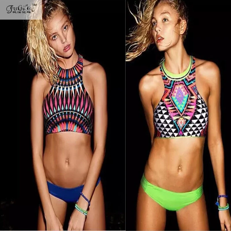 Brazilian Floral Print Sexy Women Bikini Set Floral Bandage Swimwear Push-up Padded Bra Swimsuit Newest Summer S-L