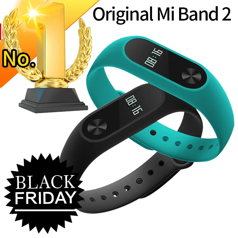 In Stock Original Xiaomi Mi Band 2 Miband Band2 Wristband Bracelet with Smart Heart Rate Fitness Touchpad OLED