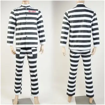 

2016 Batman Arkham Asylum Cosplay Costume Prison Clothing