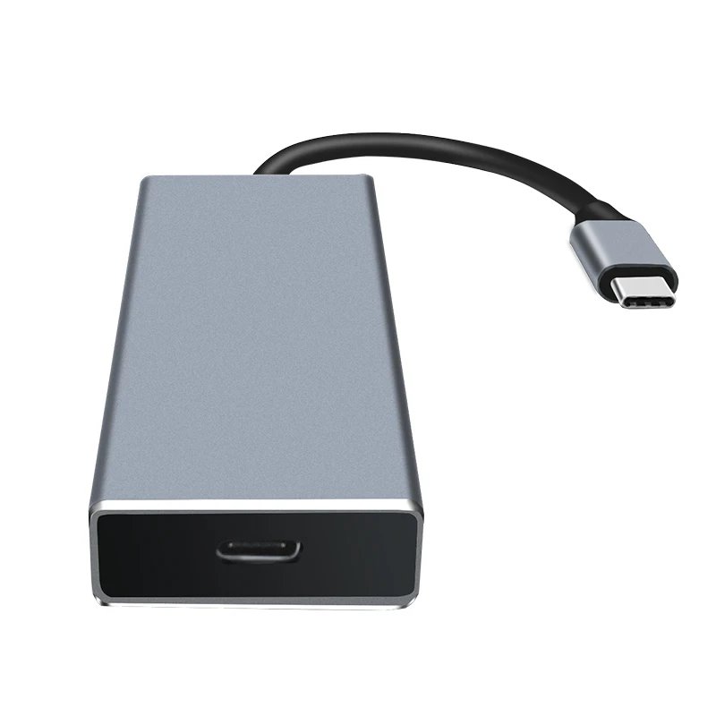 Концентратор USB Type C 7в1 адаптер Thunderbolt с 4K HDMI USB PD зарядка SD TF кардридер для Macbook Por samsung Galaxy S8