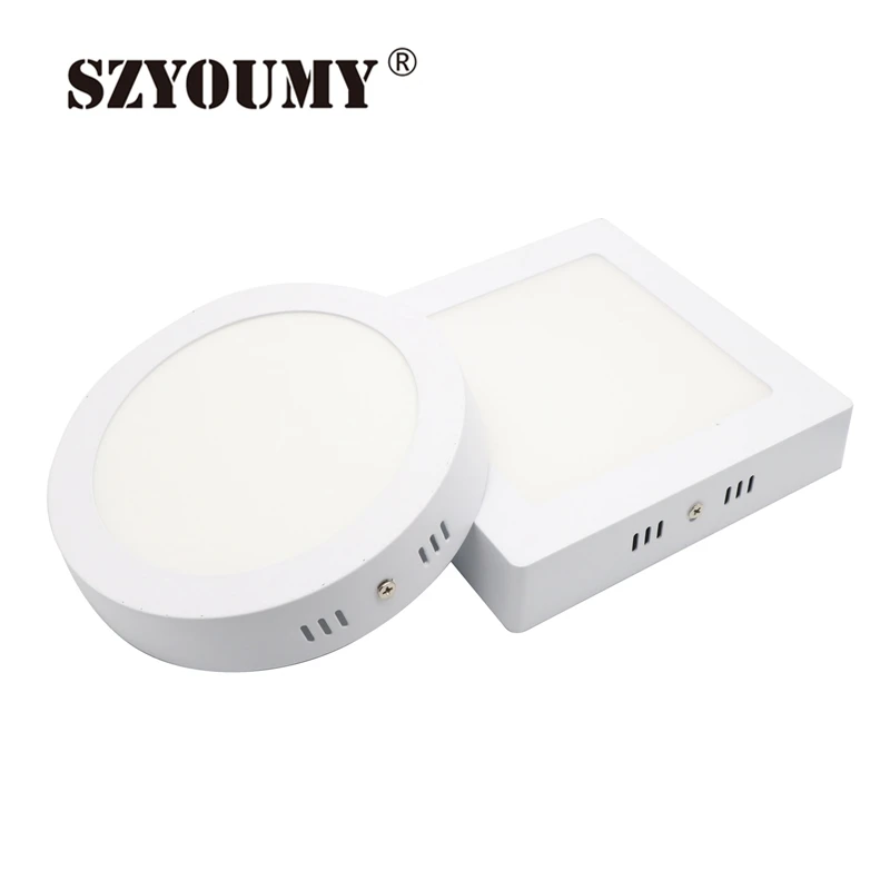 SZYOUMY Surface Mounted LED Panel Lights SMD 2835 120Degree LED Lighting 6W 12W 18W High Power 85-265V Hot Downlight With Driver