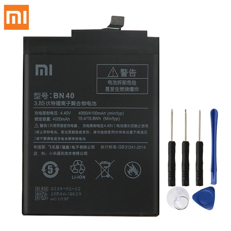  Xiao Mi Original BN40 Battery For Xiaomi Redmi 4 Pro Prime 3G RAM 32G ROM Edition Redmi4 Genuine Re