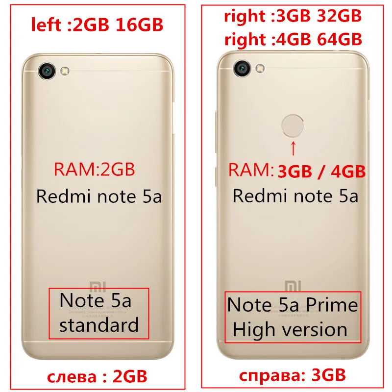 NOTE 5A 2GB 3GB 4GB