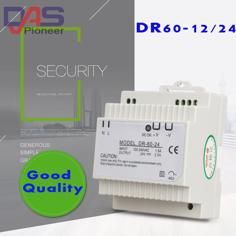 DR-60-12 60W 12V 4.5A din-рейка одиночный выход импульсный источник питания ac dc преобразователь SMPS