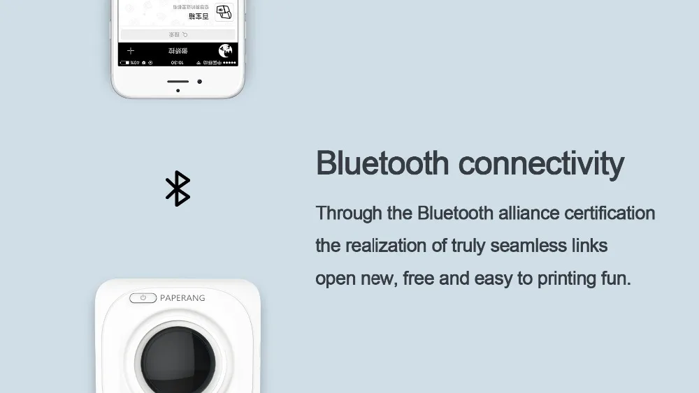 PAPERANG P1 портативный Bluetooth 4,0 принтер фото термальный фотопринтер телефон беспроводное соединение Bluetooth принтер JEPOD