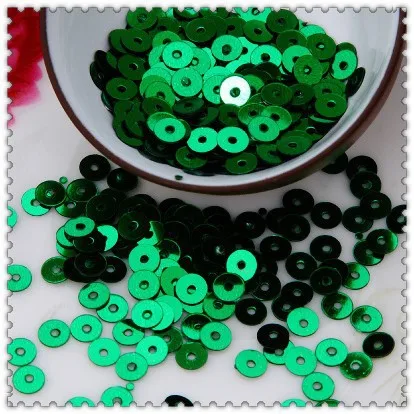 LNHOME-50g(10000 шт.) 4 мм, плоские круглые свободные блестки раззноцветные часы свадебные украшения хорошее качество 15# зеленый цвет конфетти