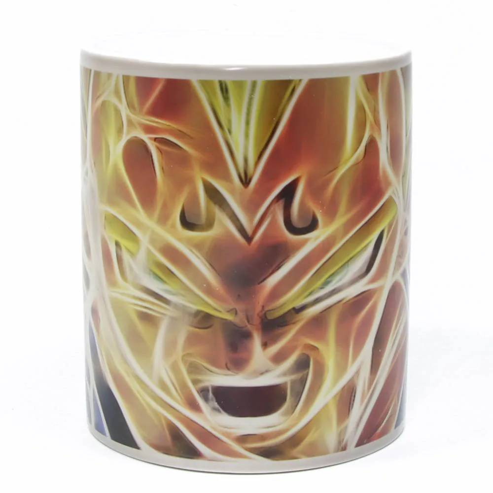 1 шт Dragon Ball Z Вегета Керамика кружка Кофе DBZ Heat reactive Super Saiyan Цвет Изменение Кружка
