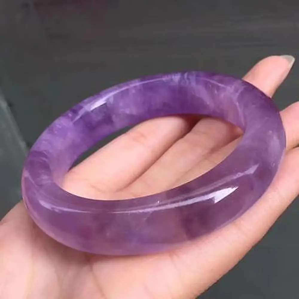 

Genuine Natural Ametrine Purple Yellow Crystal Bangle AAA Inner Diameter 61mm