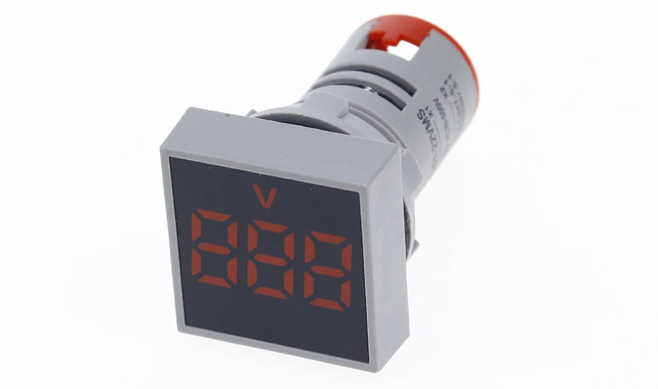 22 мм 0-100A цифровой амперметр измеритель тока/измерители напряжения индикатор светодиодная лампа квадратный сигнальный светильник