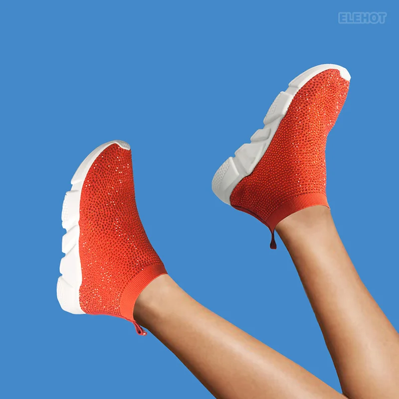 Elehot red Dress Shoes Sneakers