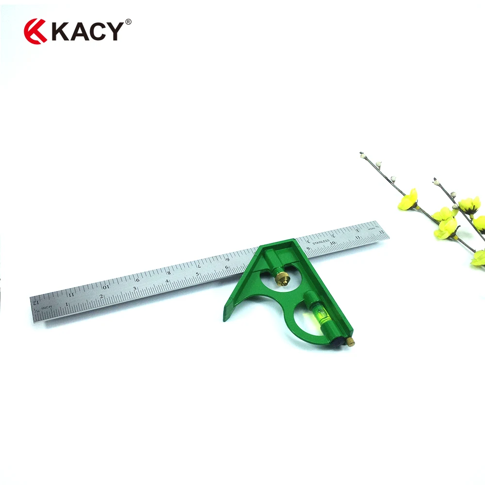 

Free Shipping 12in Heavy Adjustable EngineersCombination Try Square Set Angle Spirit Level ruler for Woodworking Workshop 61022