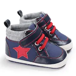 Горячие осень-зима звезды канва классические детские мокасины Обувь для мальчиков Обувь для девочек Повседневная обувь мягкая подошва
