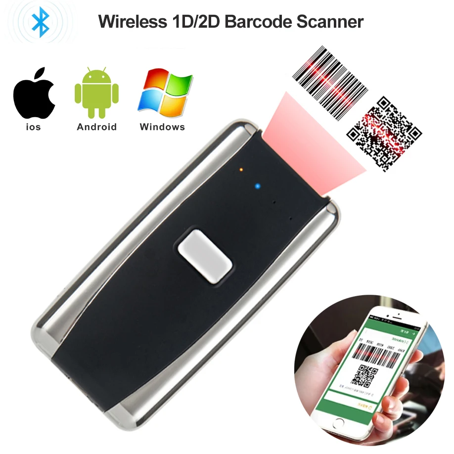 2D/QR/1D Pocket Scanner warehouse retail logistics barcode scanner bluetooth scanner wireless reader free shipping цена 2D/QR/1D Pocket Scanner warehouse retail logistics barcode scanner bluetooth scanner wireless reader free shipping цены онлайн