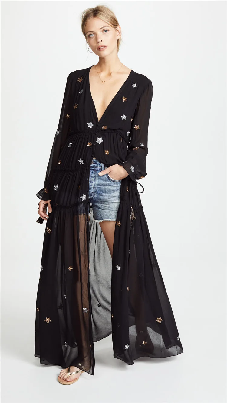 Button down dress maxi Clearance