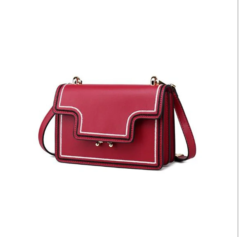 

Spring And Summer New Texture Package Female Fashion PU Wild Small Square Bag Shoulder Bag Messenger Bag 3 Color