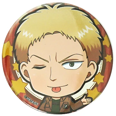 Атака на Титанов значок аниме eren Levi Ackerman arlin arlet Zoe Hange Hans Jean Erwin Smith Krista Lenz металлический значок брошь булавки - Окраска металла: 07 Reiner Braun
